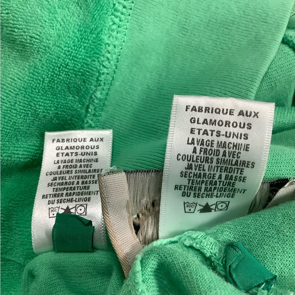 Juicy Couture Terry pants 32 x 30 crochet trim zip up hoodie tracksuit - Picture 16 of 16